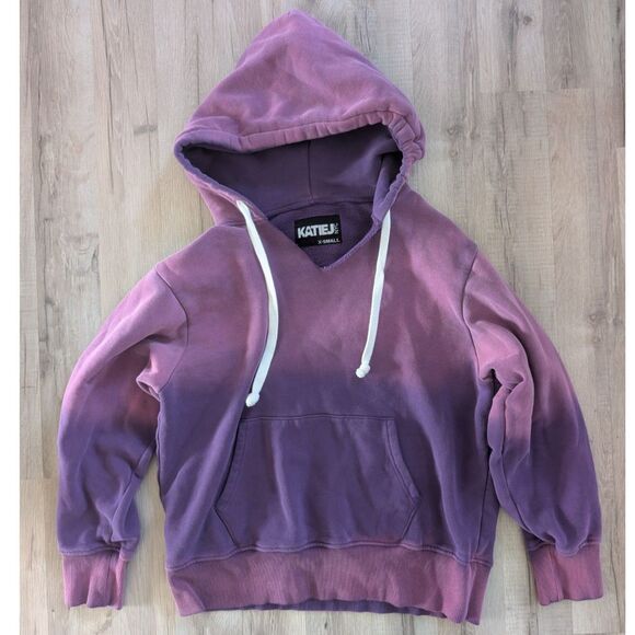 Katie J NYC Tops - Katie J NYC Purple Ombre Hoodie Sweatshirt, XS (B6)